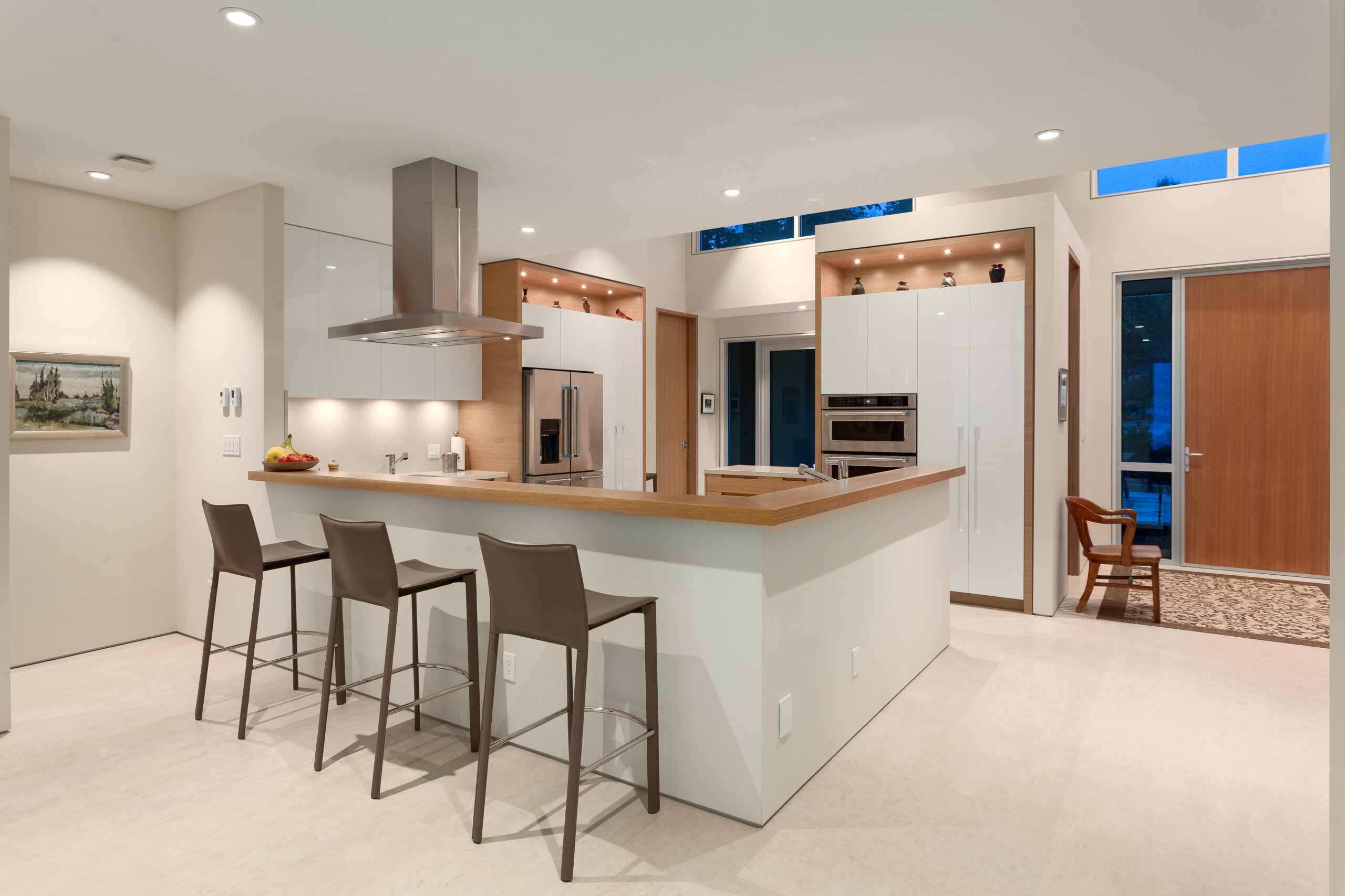 Kitchen at Brand custom home built by Hasler Homes in North Vancouver