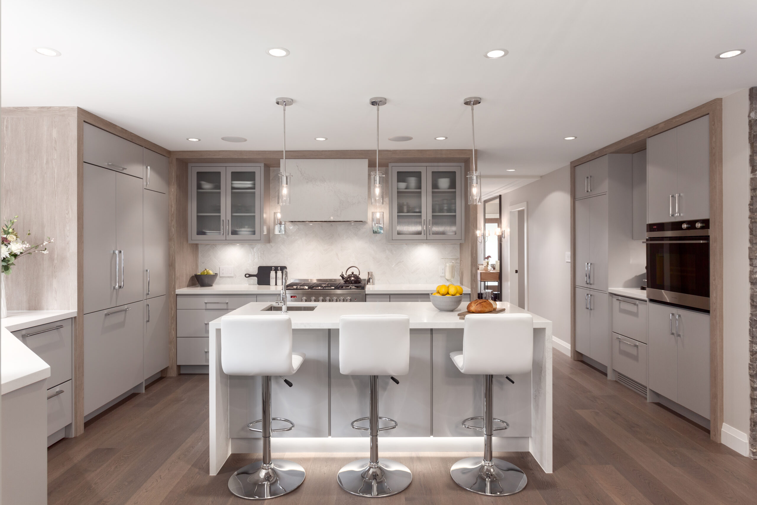 Renovated kitchen at Lomond home renovation in Coquitlam
