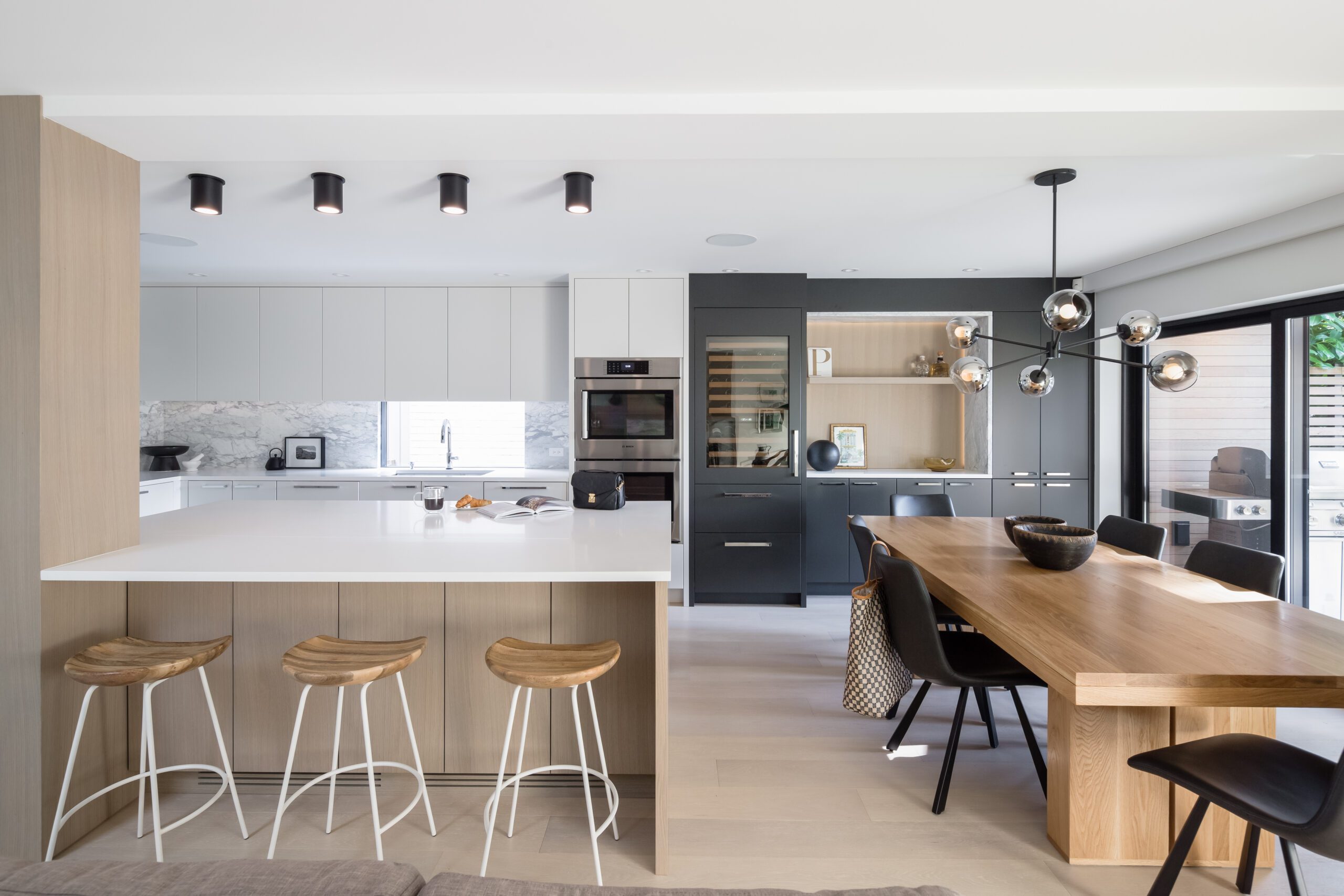 Renovated kitchen at Canyon home renovation by Hasler Homes