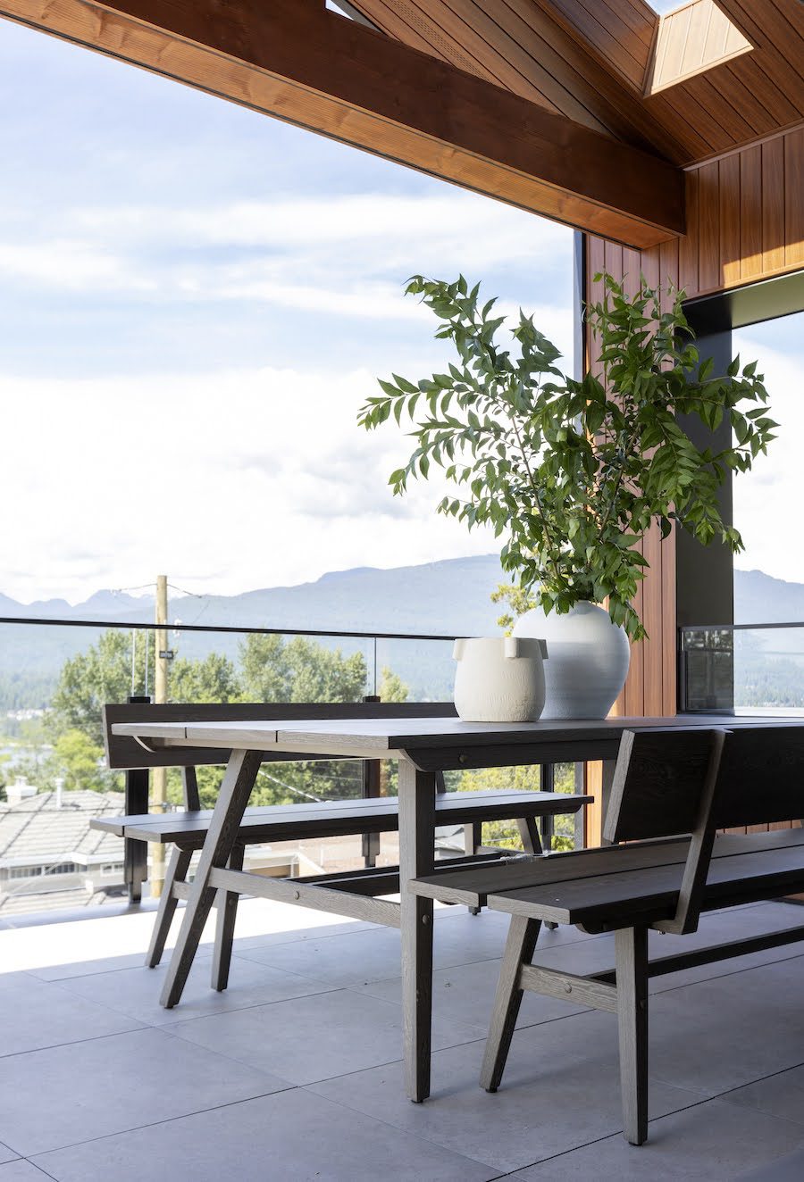 Braeside Modern Home Patio With View