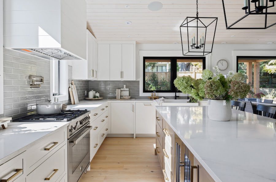 Huntingdon modern farmhouse kitchen built using Hasler Homes' custom home building process