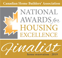 Canadian Home Builders' Association National Awards for Housing Excellence - 2019 Home Renovation Finalist Badge