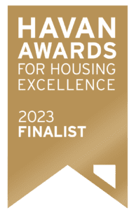HAVAN Awards for Housing Excellence - 2023 Finalist Badge for Hasler Homes