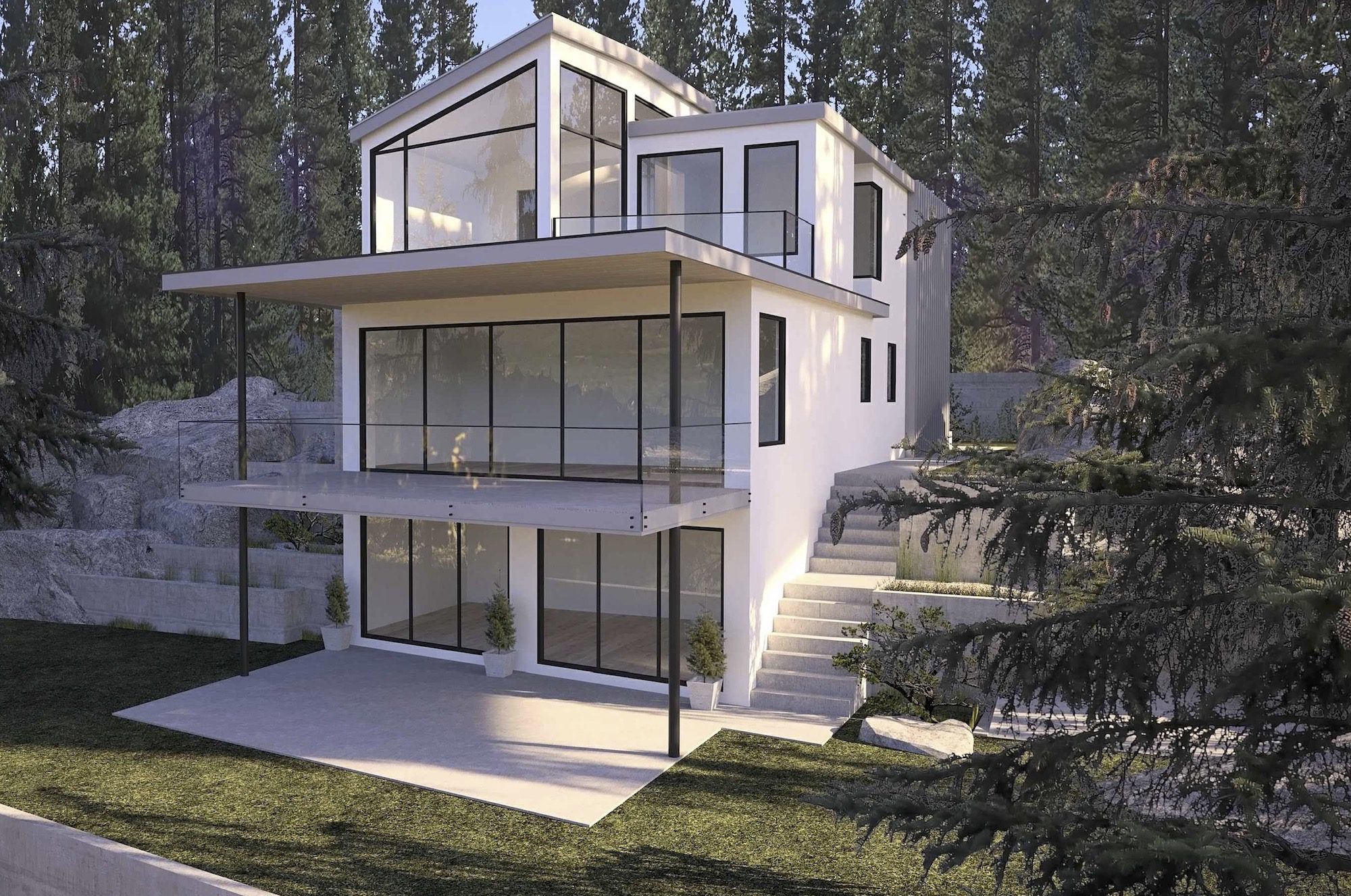 Custom home rendering - part of the pre-construction stage of building a house