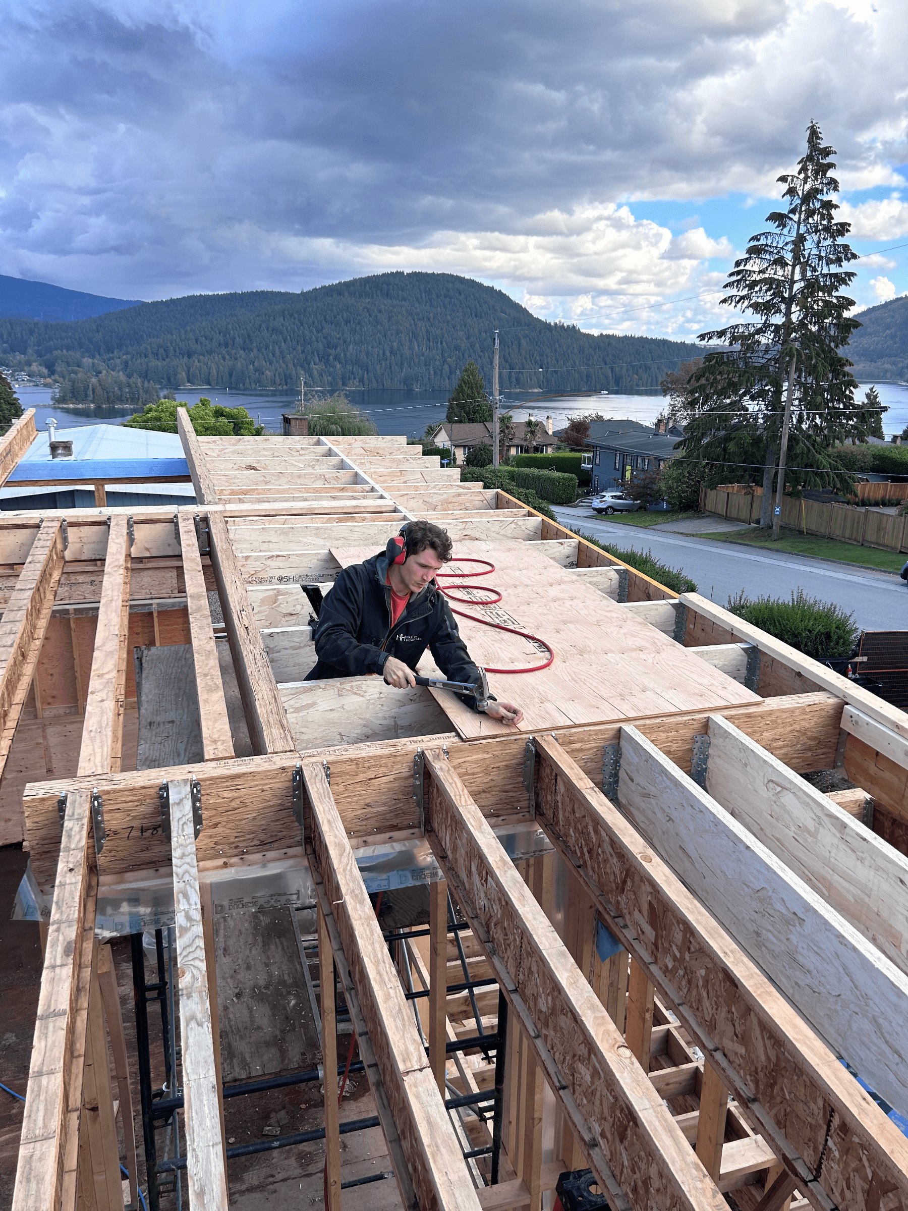 Team Hasler’s experienced home builders at work on custom home job site