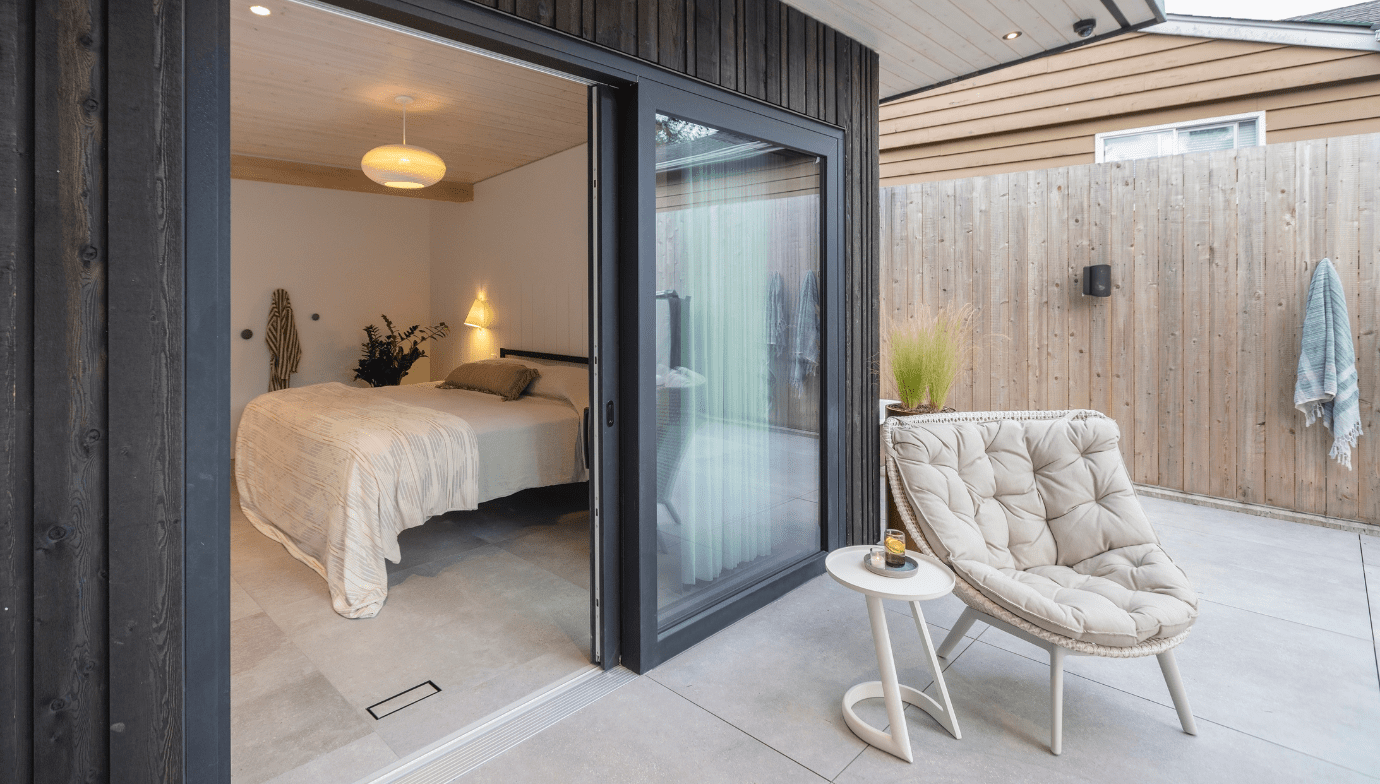 Bedroom with indoor-outdoor living space