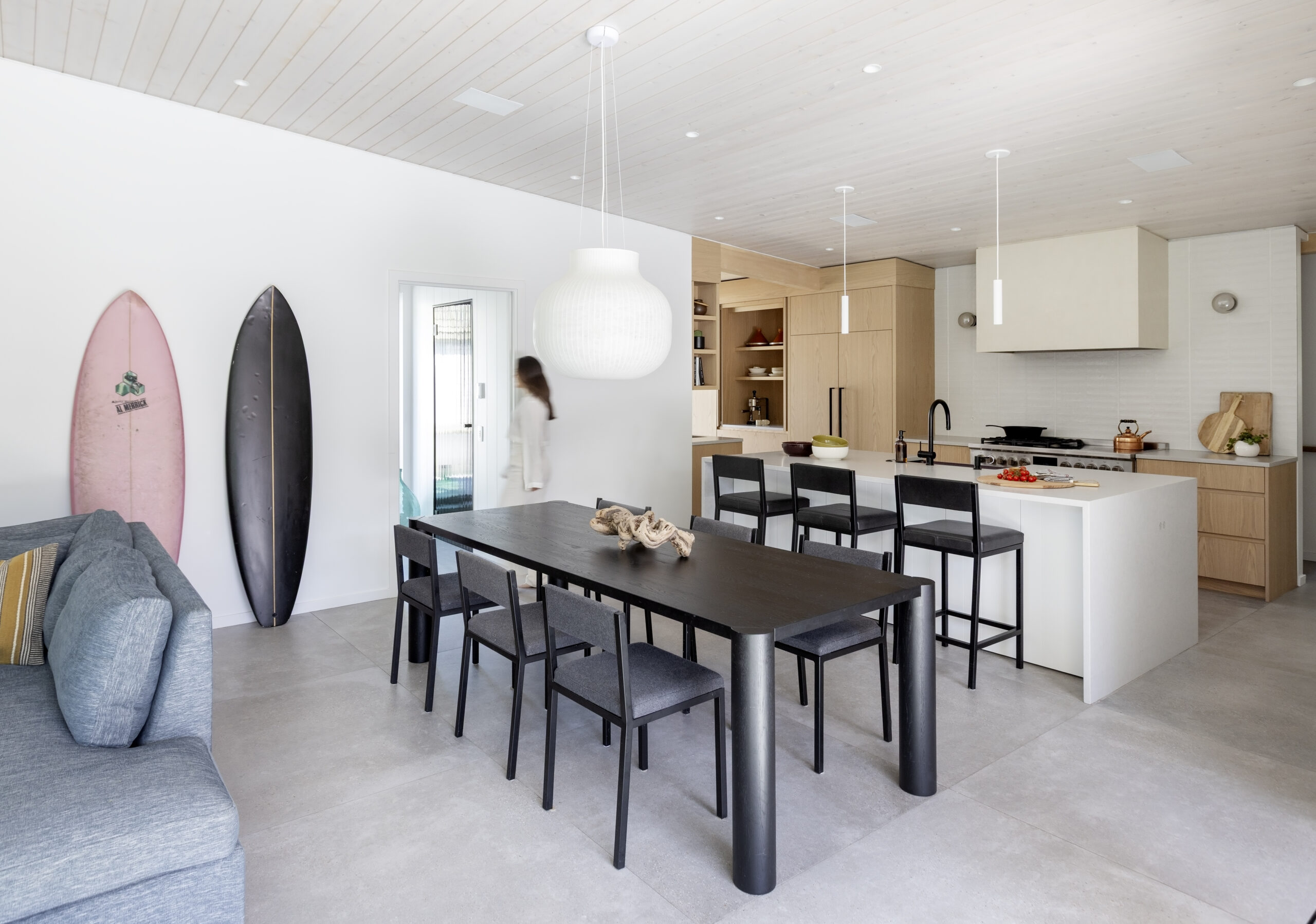 Custom dining room and kitchen inside Valleyhouse custom home built by Hasler Homes