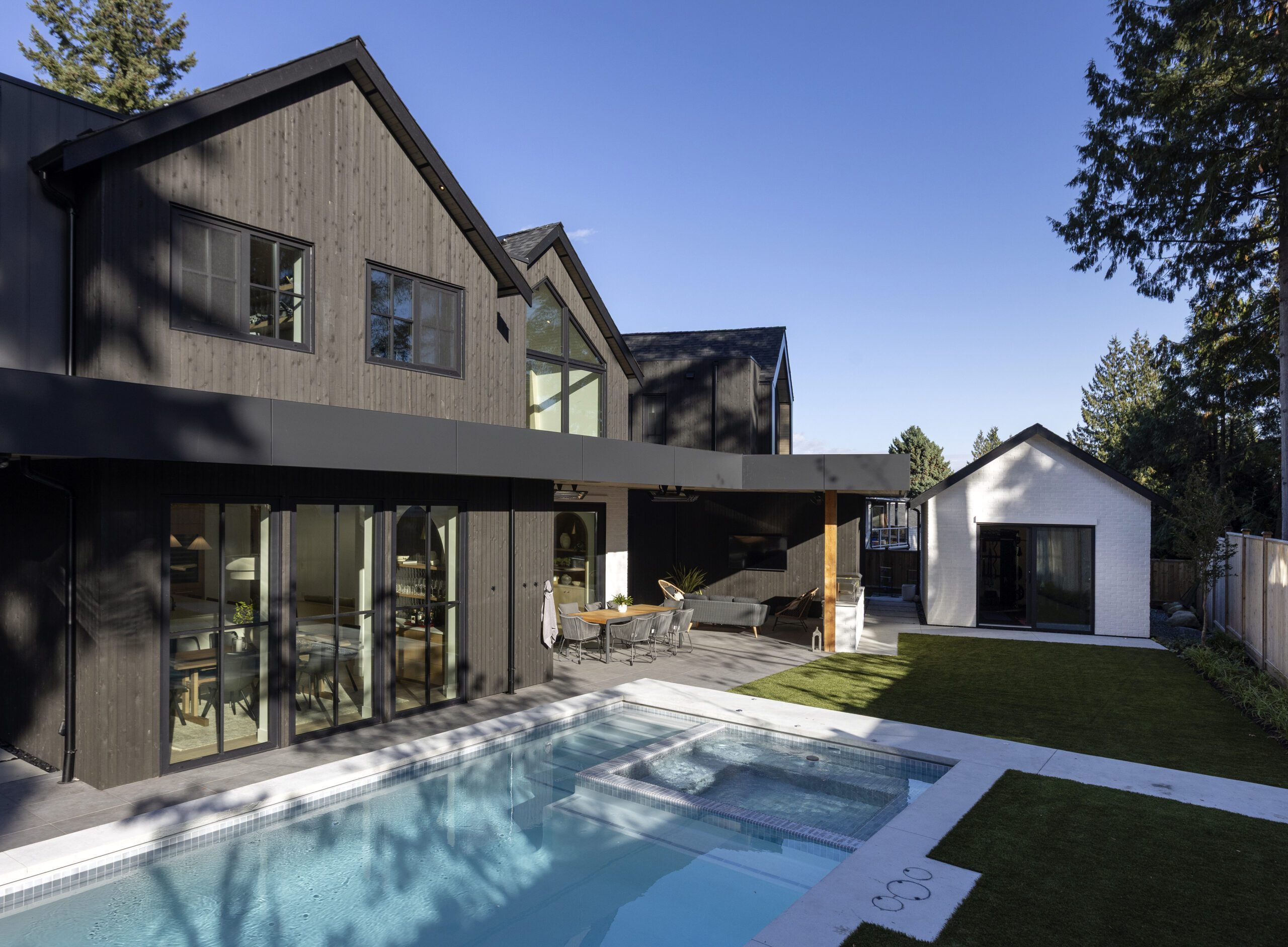 Haven custom home backyard pool