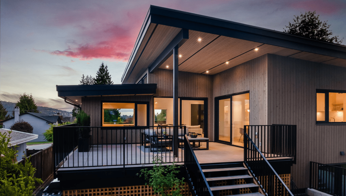 Brightwater back exterior at dusk