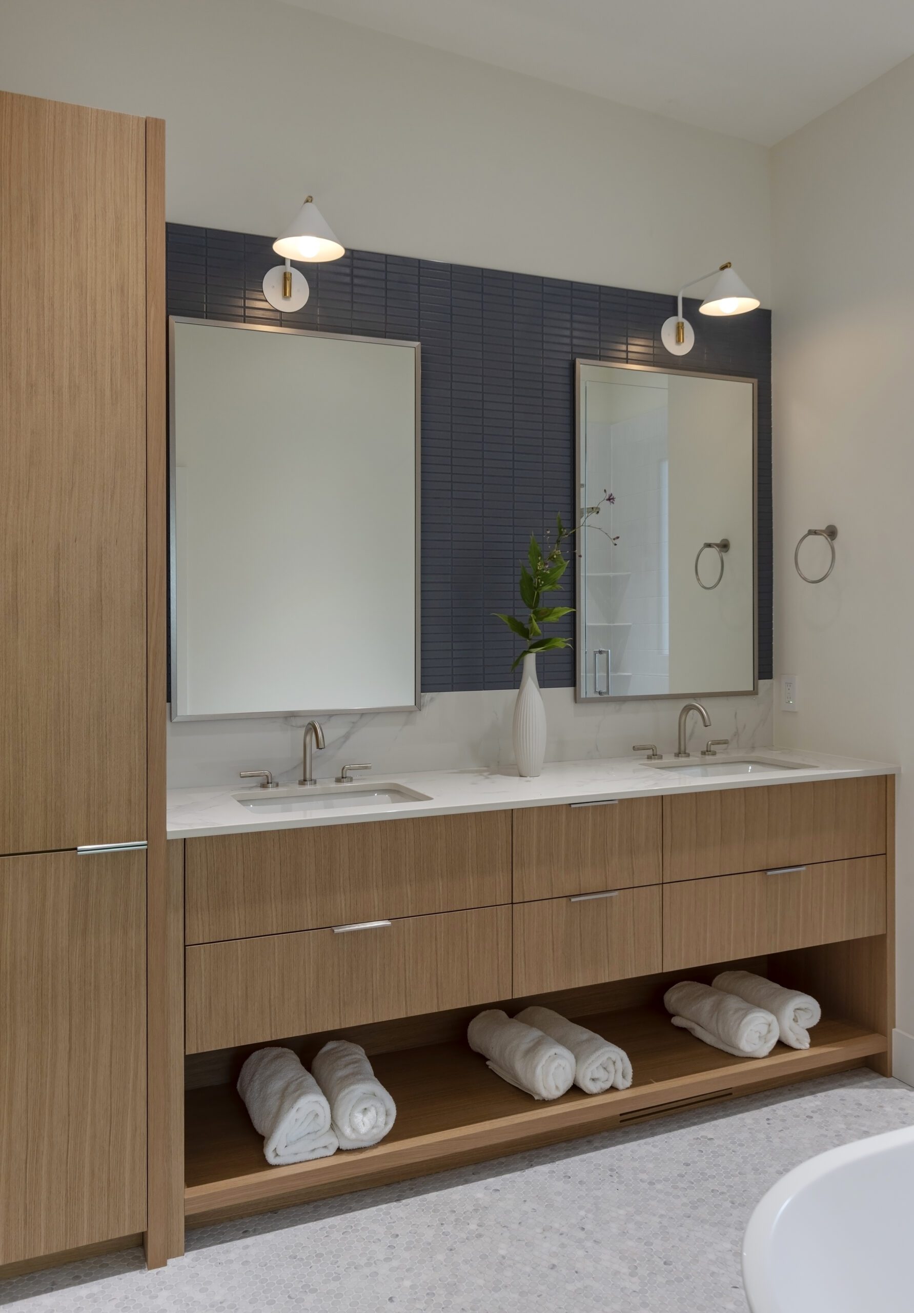 Brightwater bathroom renovation built by Hasler Homes