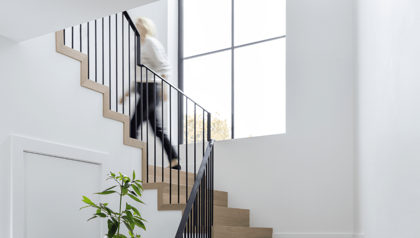 Staircase inside Haven home