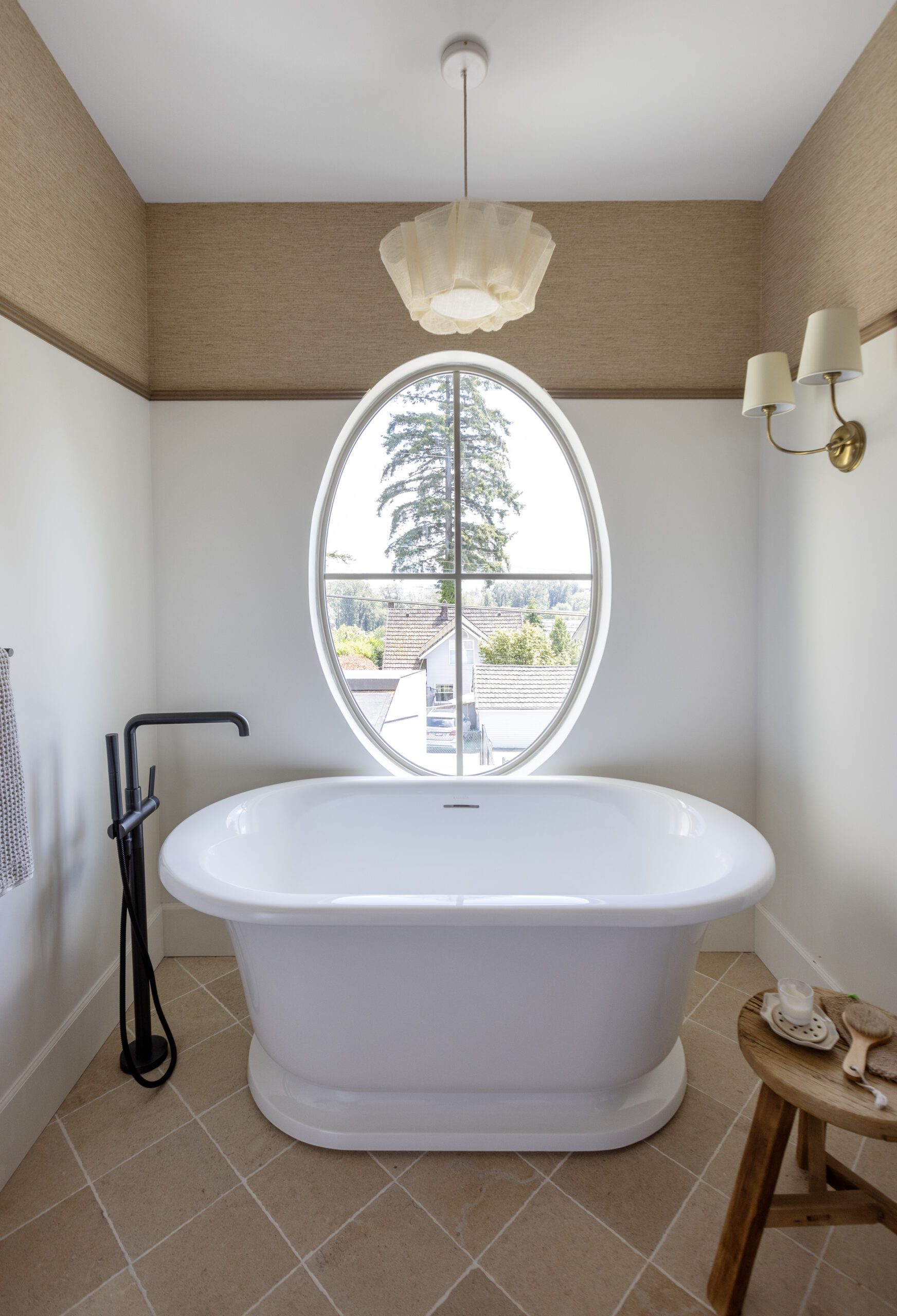 La Maison custom built home bathroom with tub