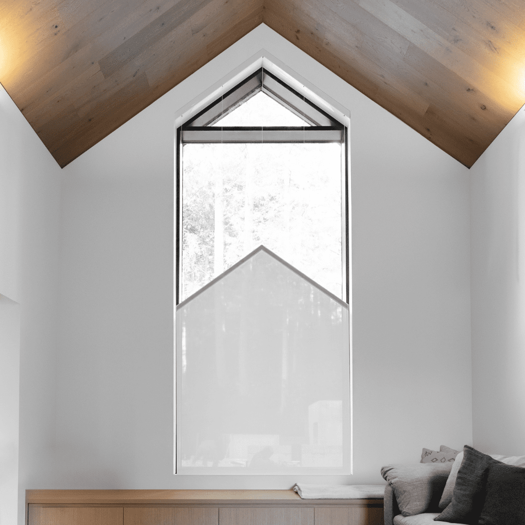 Concealed blinds at Japandia custom-built home in North Vancouver