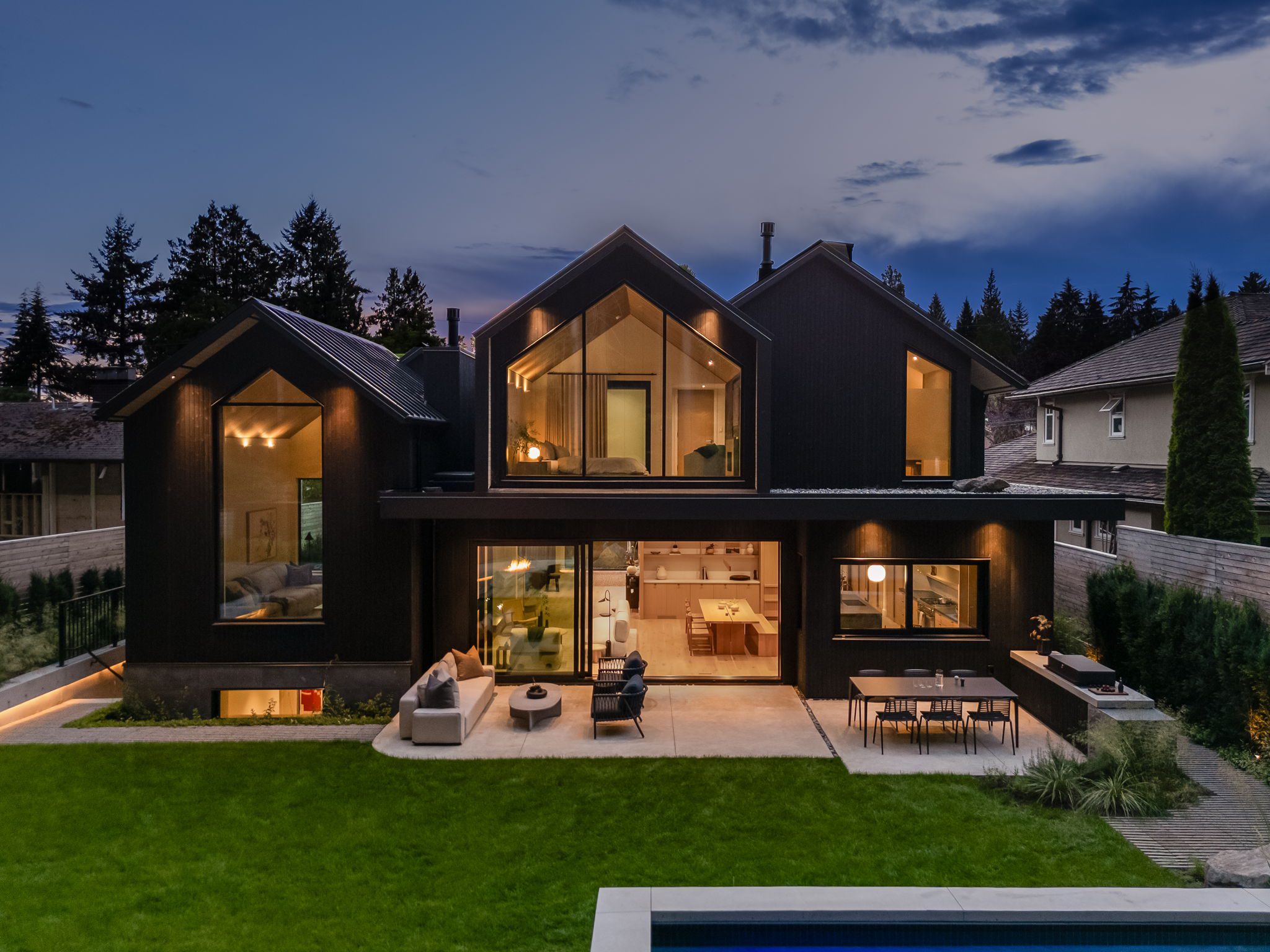 Japandia, a custom-built home by Hasler Homes, features large, high-performance windows