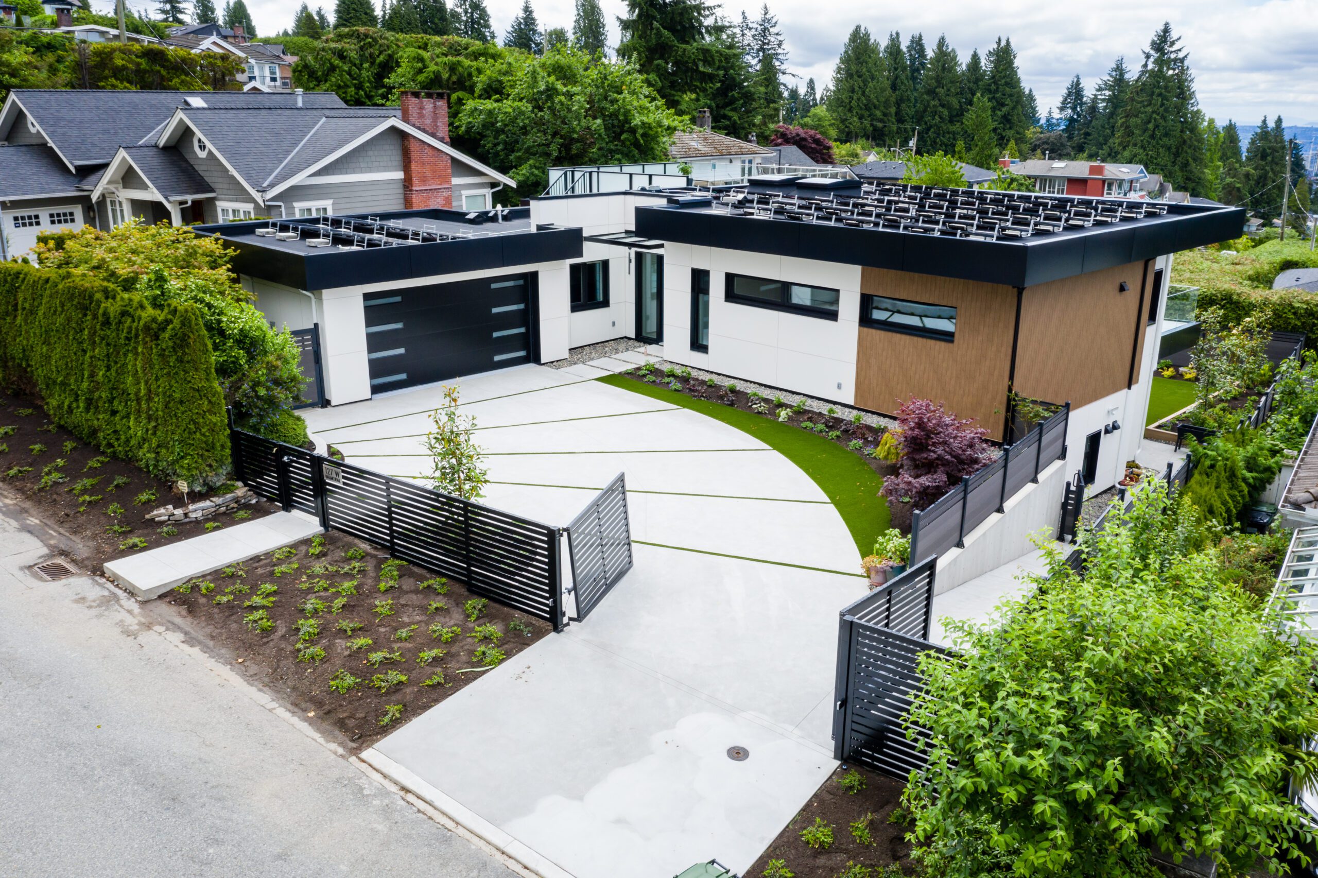Solar panels are a highly recommended energy-efficient custom home feature for homes on the North Shore and throughout Vancouver