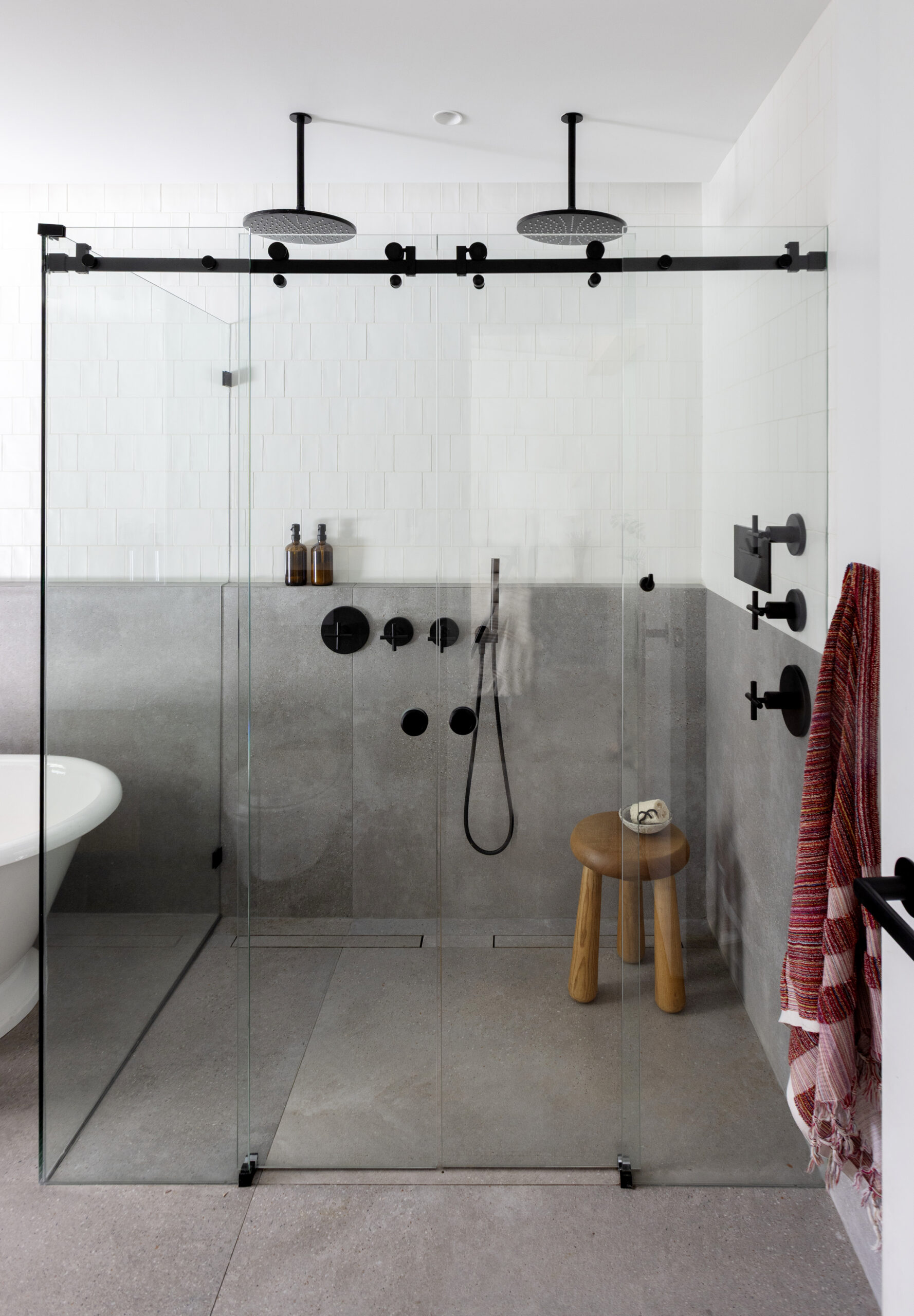 Valleyhouse bathroom shower