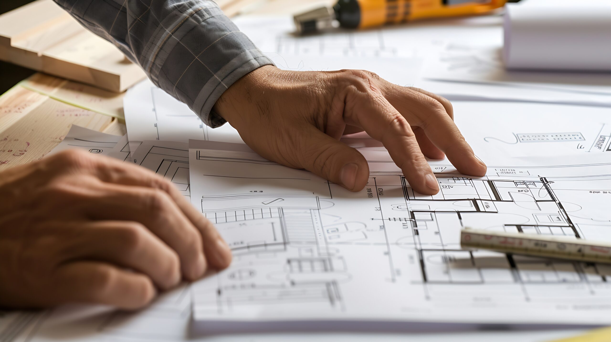 Vancouver custom home builder reviewing multi-generational home plans