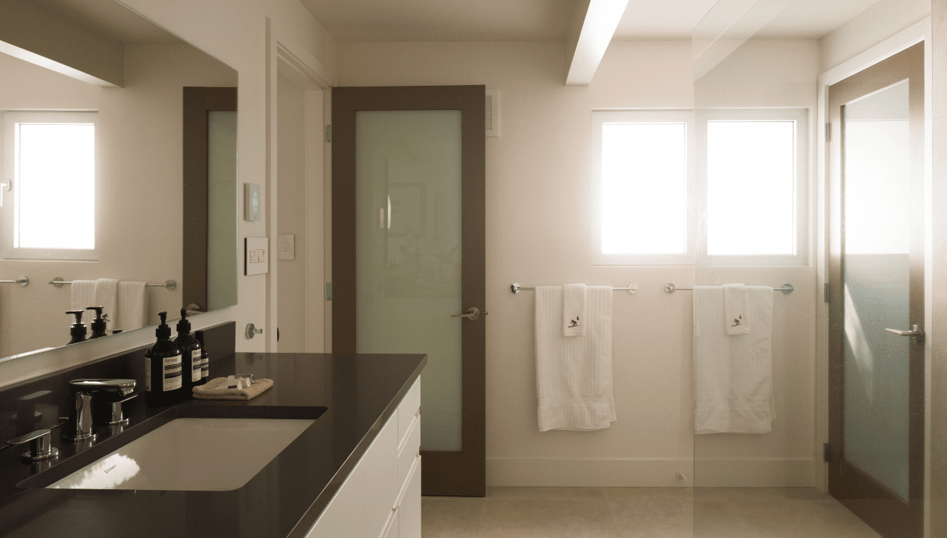 Bathroom design at Pacifica renovation in North Vancouver