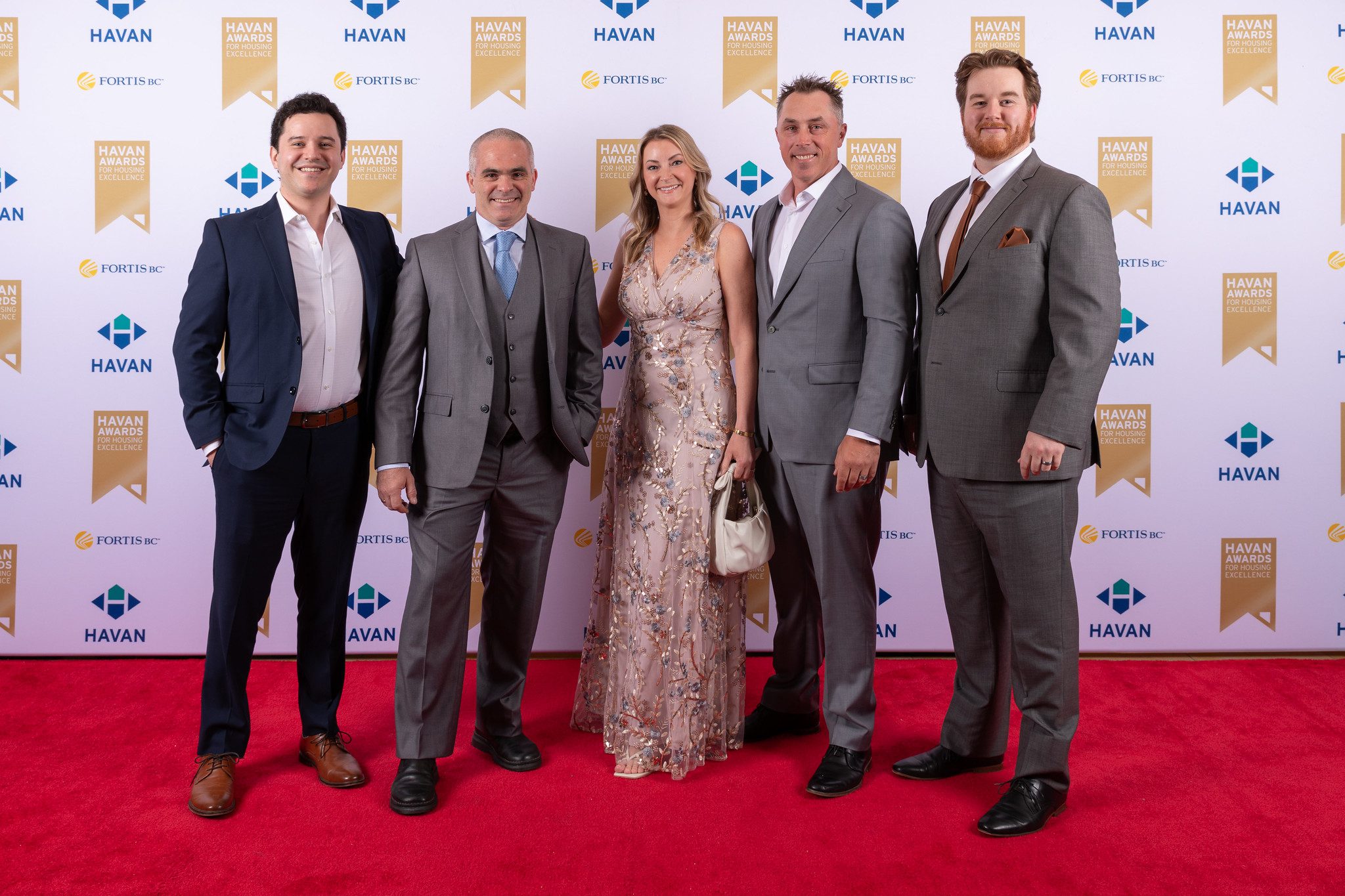 Award-winning home builder Greg Hasler and team at HAVAN Awards in Vancouver
