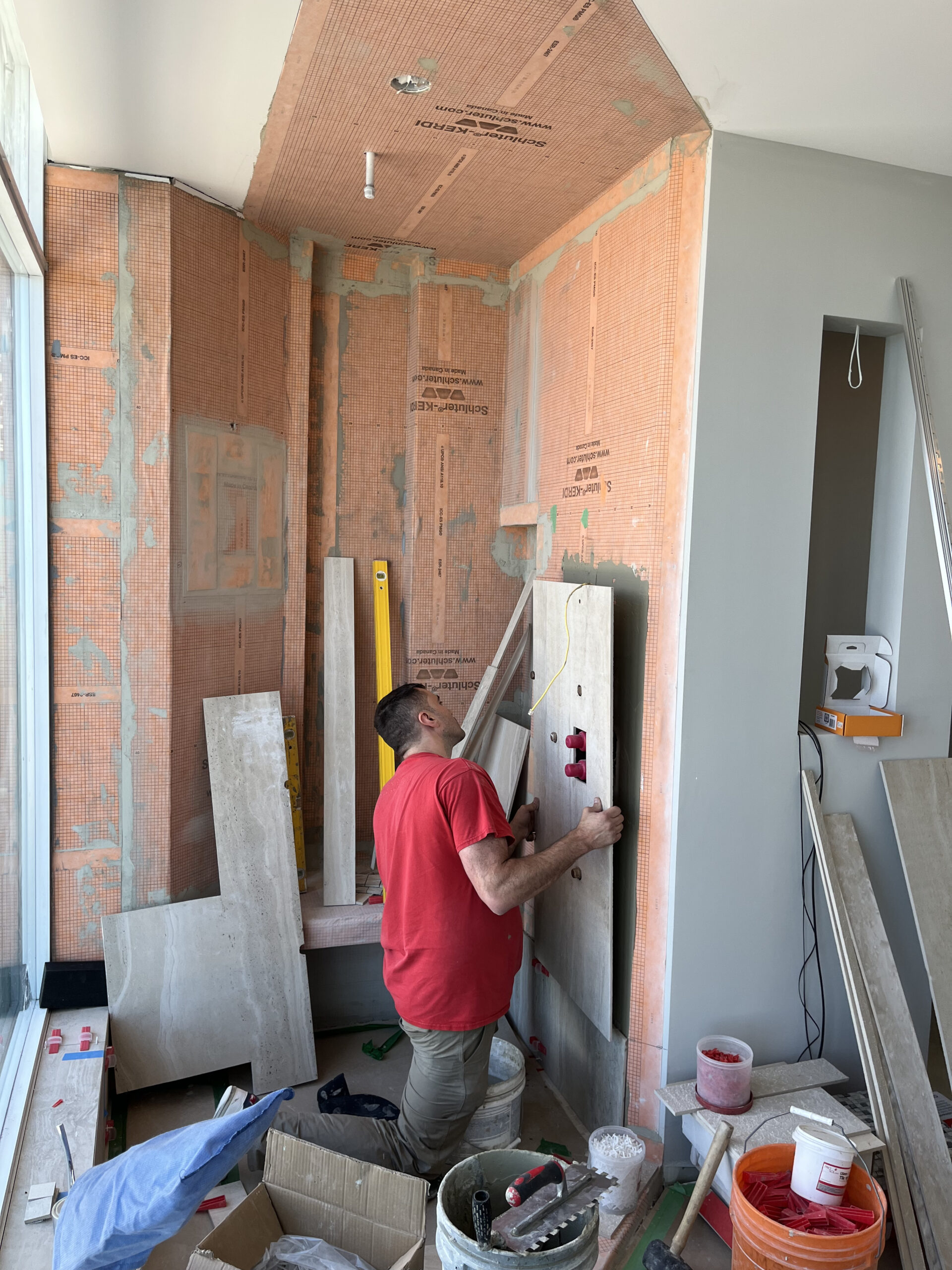 Renovation team at Hasler’s Altura penthouse renovation in North Vancouver