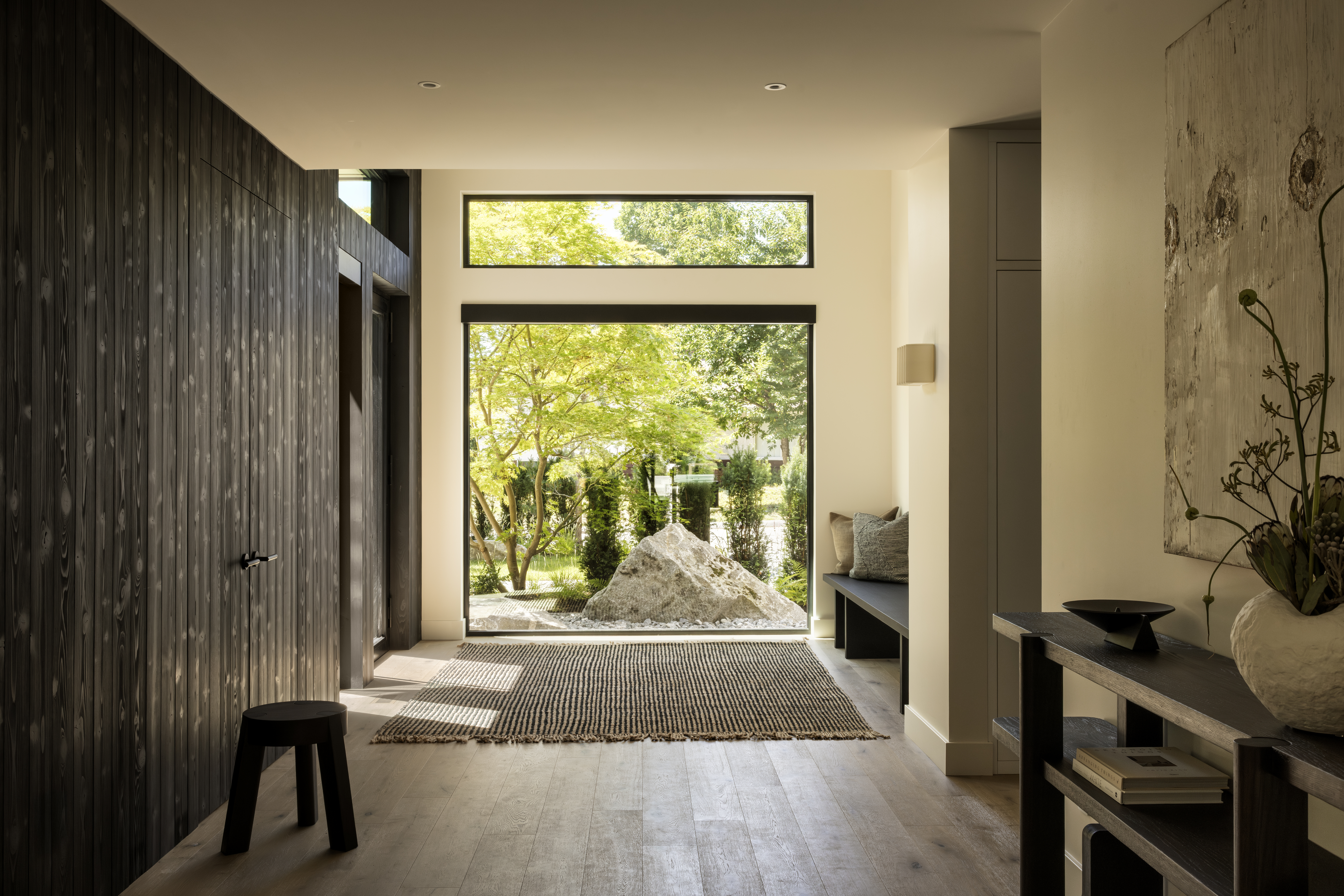Front entrance of Japandia, a Japandi home in North Vancouver