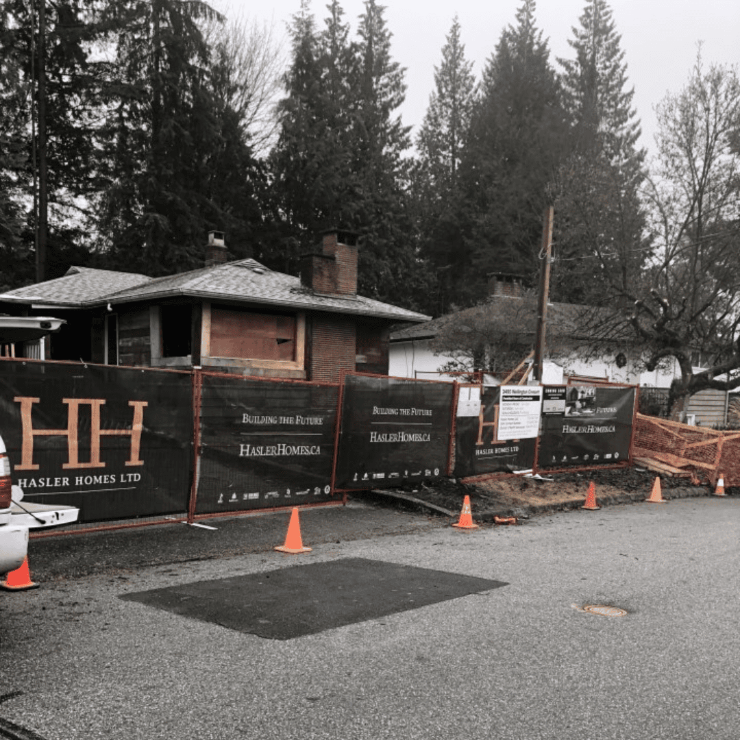 Original home near Edgemont Village before Japandia residence construction