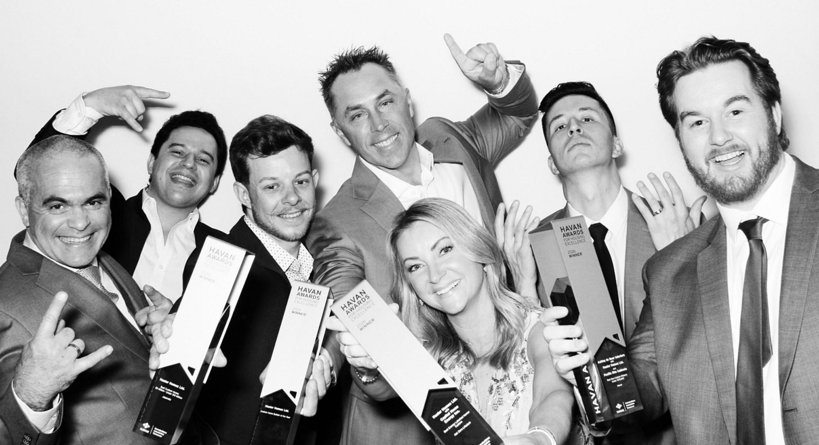 Hasler Homes team celebrating multiple wins at the HAVAN Awards Gala